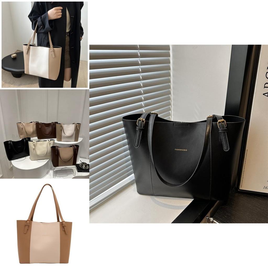 Stylish Retro Minimalist Pu Tote Bag For Women With Spacious Design For Everyday Use