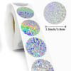 Valentine's Day Holographic Laser Self-Adhesive Sealing Stickers - 500/Roll