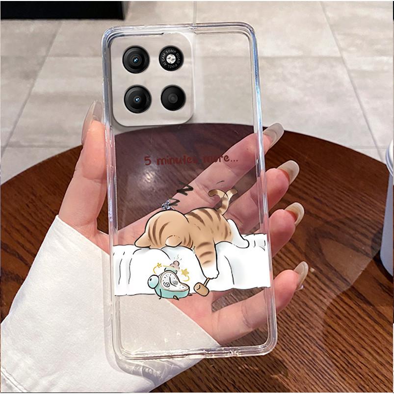 Чехол для телефона Motorola Moto G17 Power Case Роскошный Милый Кролик Любовь Смешной Прозрачный Мягкий ТПУ Силиконовый Чехол Для Moto G17Power Бампер