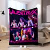 Kpop Demon Hunters Blanket Suitable All Seasons Soft Comfortable Sofa Office Home Blanket Holiday Birthday Gift Blanket Sofa Blanket Suitable For All 