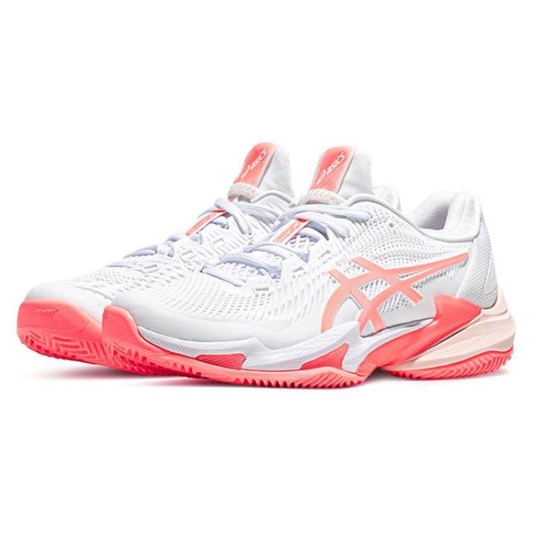 Asics Court FF 3 Clay White Sun Coral Women Sneakers 1042A221-103