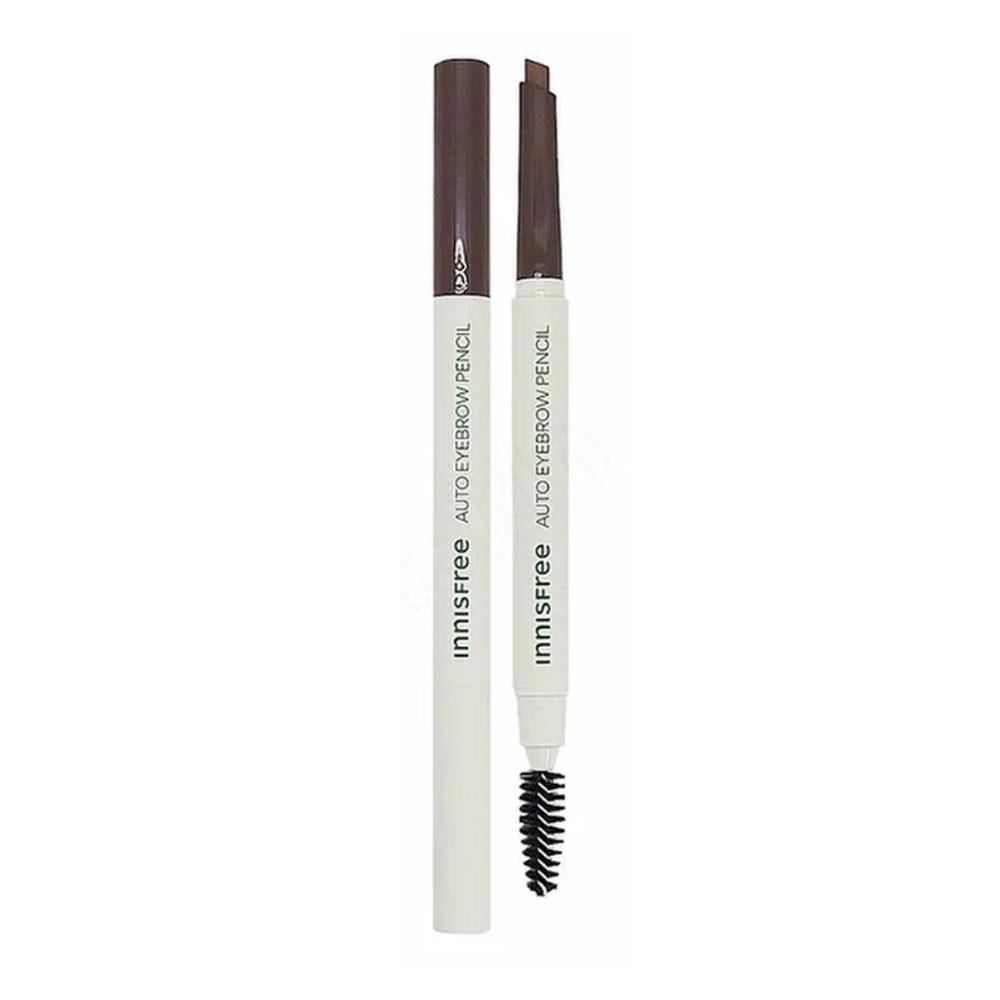 Innisfree Плоский карандаш для бровей 0,3 г, 2 черных, 1 шт.