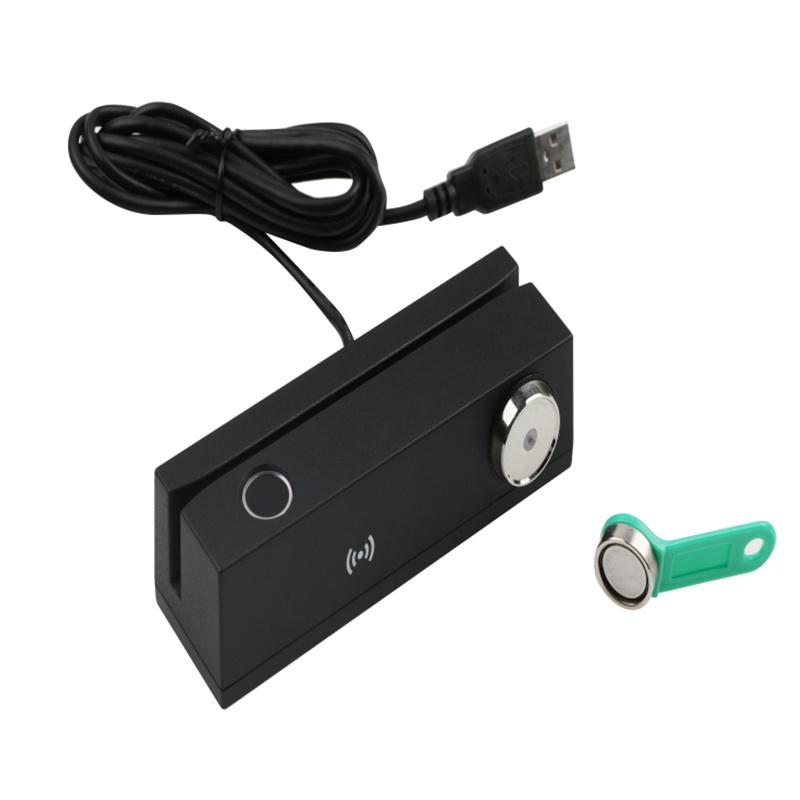 Magnetic Stripe+RFID+Finger ID + IBUTTON Card Reader Card Combo USB 4 in 1 Smart Card Reader MFR120