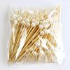 100Pcs/bag Wedding Pearl Disposable Bamboo Skewers Wooden Cocktail Picks Fruit Picks Snack Fork Skewer Wedding Party Supplies