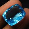 13 Ct A++   Natural Cushion Cut Ocean Blue Aquamarine Loose Gemstone