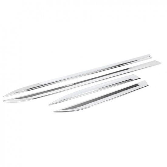 4x Хромированная накладка на боковую линию кузова двери Отделка Подходит для Jeep Grand Cherokee 14-18