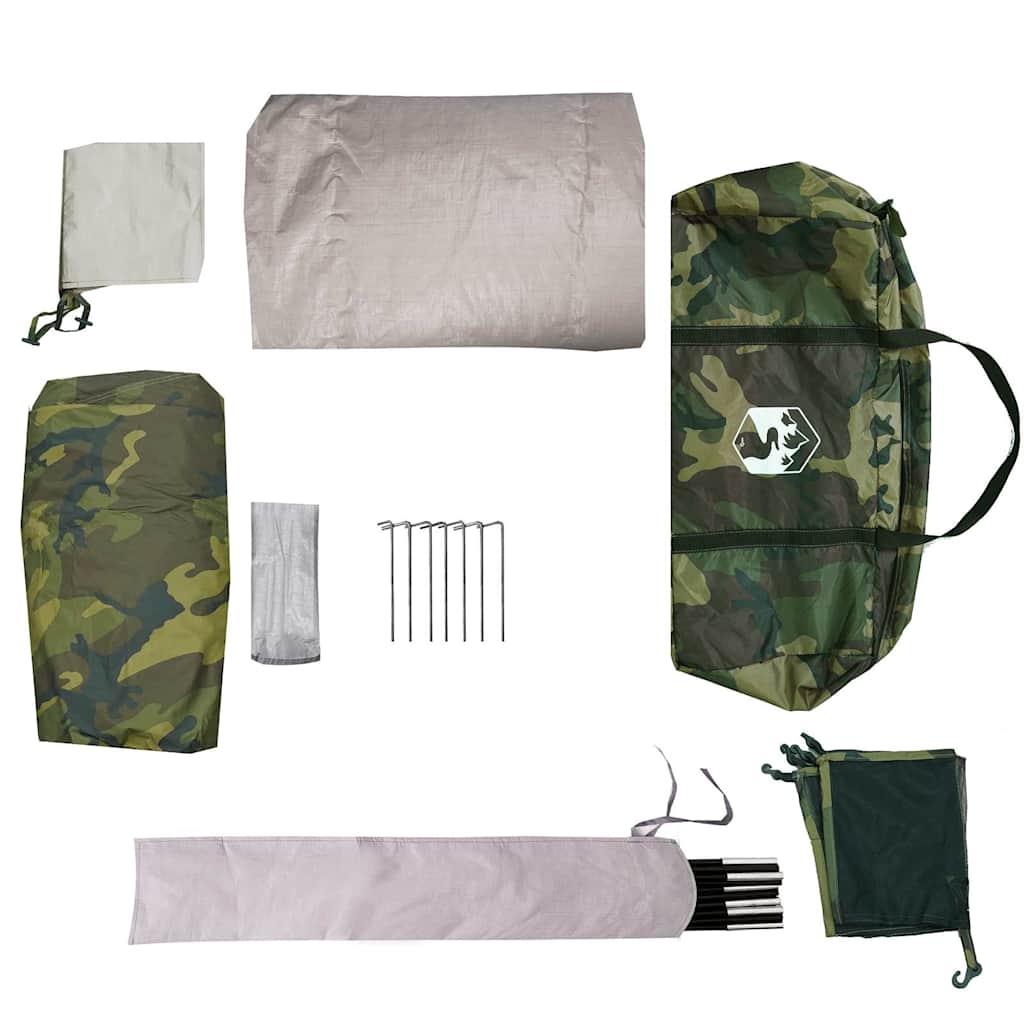 Dome Family Tent for 6 Persons Camouflage Pattern Waterproof