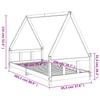 Children s Bed White 90x200 cm Solid Wood Pine