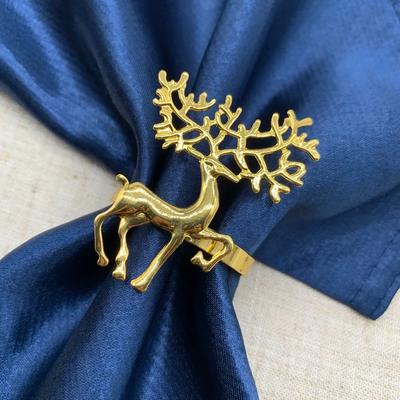 60 шт. рождественские кольца для салфеток декоративные кольца для салфеток золотые застежки для салфеток в виде лося рождественские подарки рождественские украшения