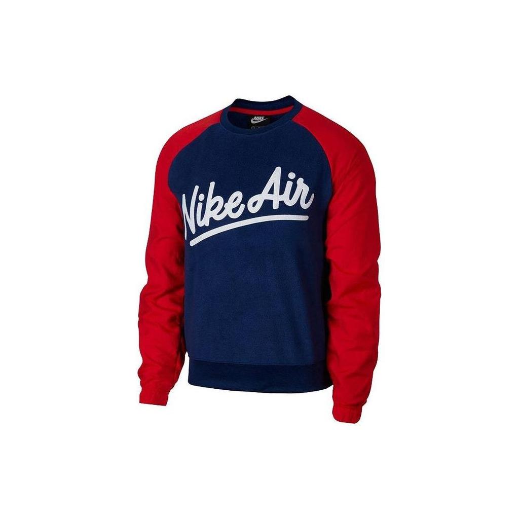 Nike Letter Print Crew Neck Casual Long Sleeve Sweatshirt Men Sweatshirt Blue BV5187-492