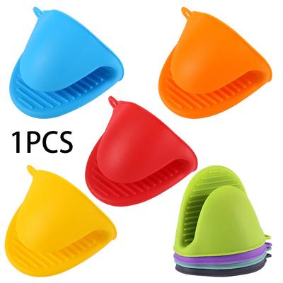 1 шт. толстые силиконовые перчатки для духовки, термостойкие перчатки против ожогов для приготовления пищи, захваты для кастрюль, силиконовые кухонные принадлежности