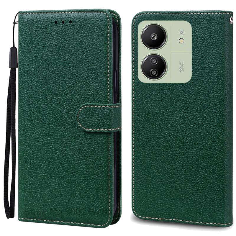 For Xiaomi Poco C65 Case Leather Wallet Flip Case For POCO C65 C 65 PocoC65 Cover Coque Fundas For Xiaomi Poco C65 Phone Case
