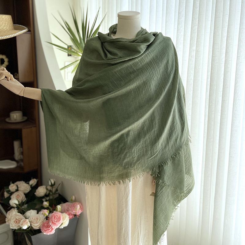 New Spring Summer Women Scarf Solid Casual Lady EMA