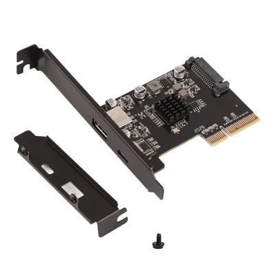 USB3.0 на USB3.1 карта расширения PCI двойной порт USB интерфейс компьютерные аксессуарыPH65AC