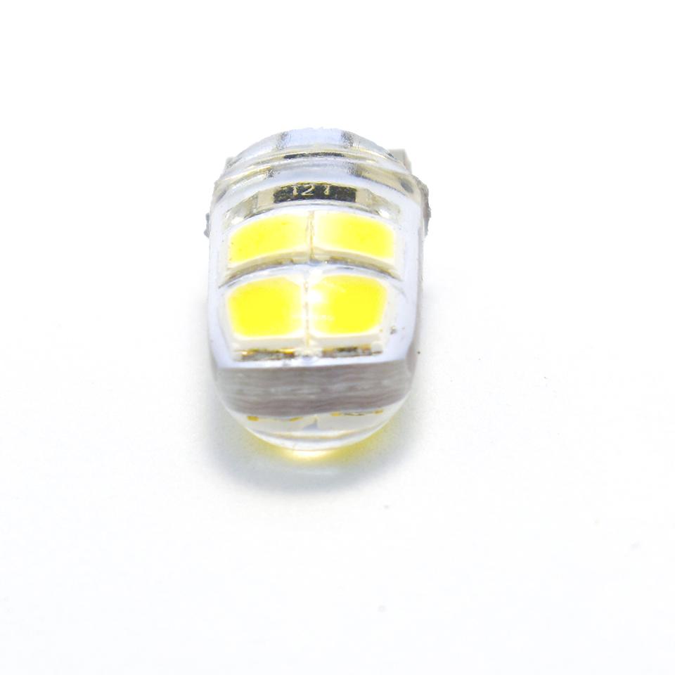 1x W5W Светодиодная T10 Автомобильная Лампа Освещения Салона Силиконовая SMD 194 168 Высокая Яркость Чтения Двери Номерного Знака Клиновая Лампа 12В Белый Желтый 6500K