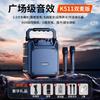 Портативная Bluetooth-караоке-колонка Newmine K511, штекер CN (адаптер в комплекте)