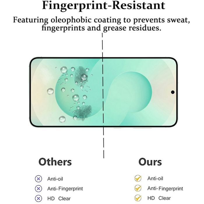 Verre Trempé - BOOLING - pour Samsung Galaxy S25 FE - Antichoc - Anti-Rayures - 4 pièces