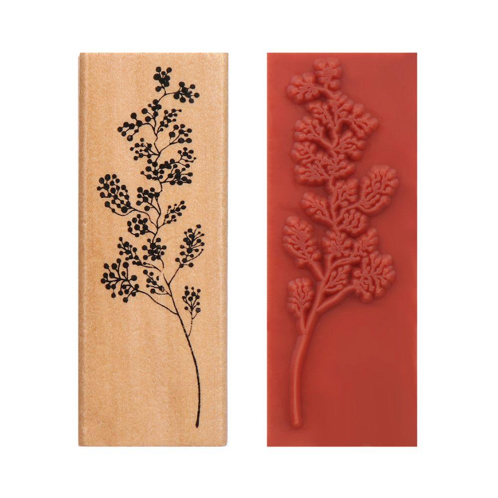 1 шт. Крафт стандартный штамп Домашнее искусство DIY Винтаж трава растения деревянные резиновые штампы Скрапбукинг