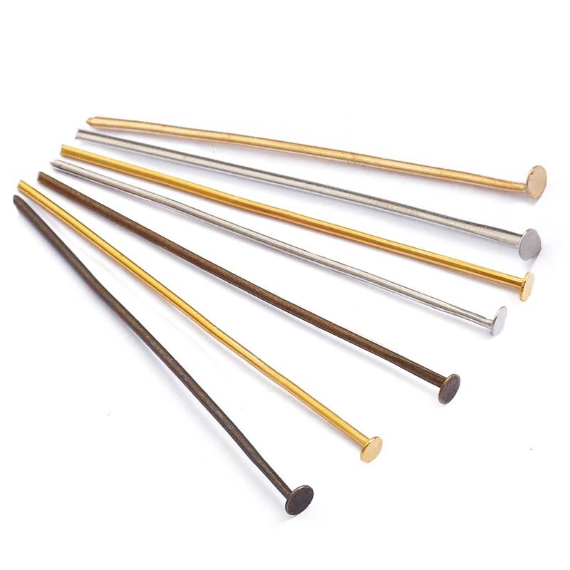 Jewelry Supplies For Jewelry Making Findings Handmade Flat Head Pins 16-50mm Popular DIY Jewelry Accessories Headpin Unique