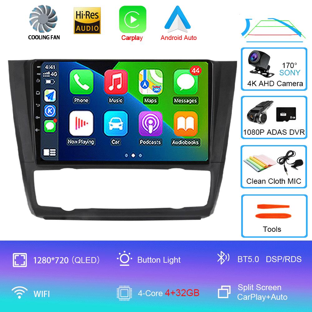 Android 12 For BMW Serie 1 Serie 1 E88 E82 E81 E87 2004-2012 Multimedia Navigation GPS Video Autoradio Player Car Stereo Carplay