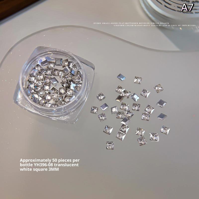 Смешанные циркониевые стразы для ногтей, блестящие бриллианты для ногтей, плоские драгоценные камни для ногтей, стеклянные камни, украшение для ногтей, шарм для ногтей, DIY маникюрное искусство