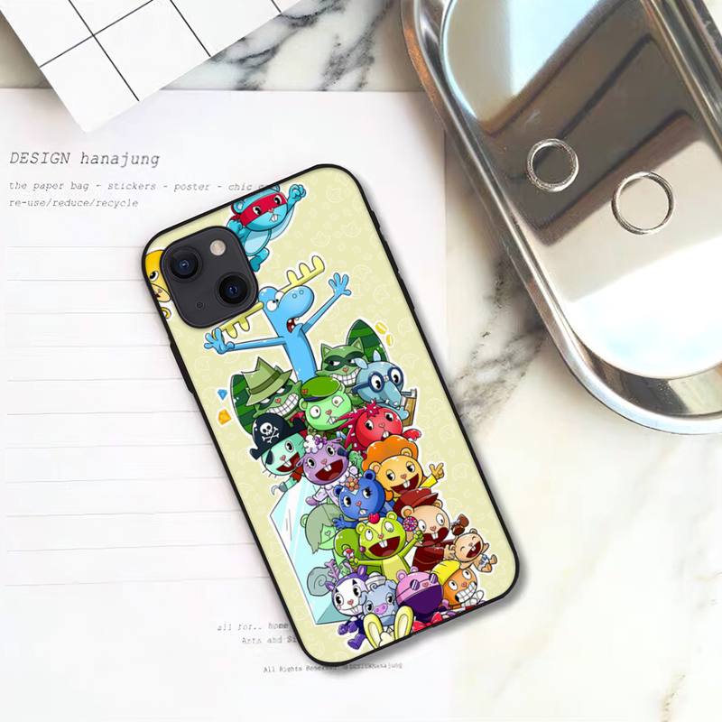 Чехол для телефона Happy Tree Friends для iPhone 11 12 Mini 13 14 15 Pro XS Max X Plus SE XR Shell