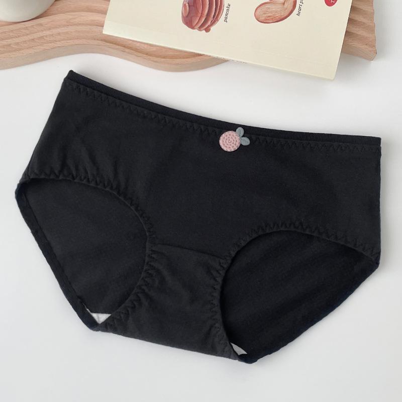 Женские брюки из чистого хлопка с высокой талией, бесшовные дышащие модные, стерильные простые трусы