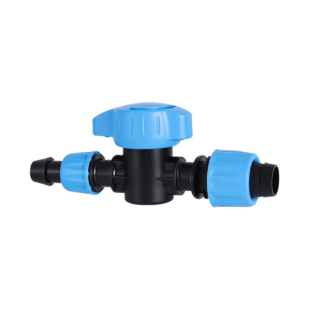 5Pcs 16mm Drip Irrigation Barbed Bypass Valve Tee joint Drip System Water Diverting Valve For Drip Irrigation Hose Adapter