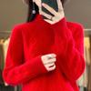 Women Jumper Autumn Winter Sweater Thick Merino Wool Turtleneck Casual Cashmere Knitwaer Pullover Korean Fashion Tops