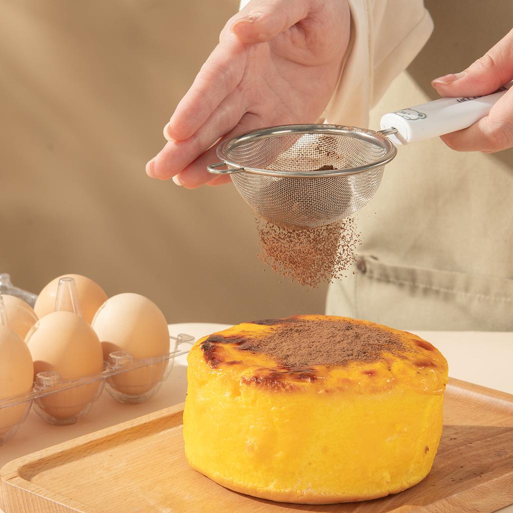 Сито для муки из нержавеющей стали 304 с плоской ручкой, фильтр для соевого молока, фильтр для сока, сеточка для масла, кухонные гаджеты