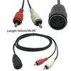 5-контактный штекер DinPlug на 2x PhonoMale PlugСтереокабель,1,5 м/4,9 фута 5-контактный штекер Din на 2 штекераКабель