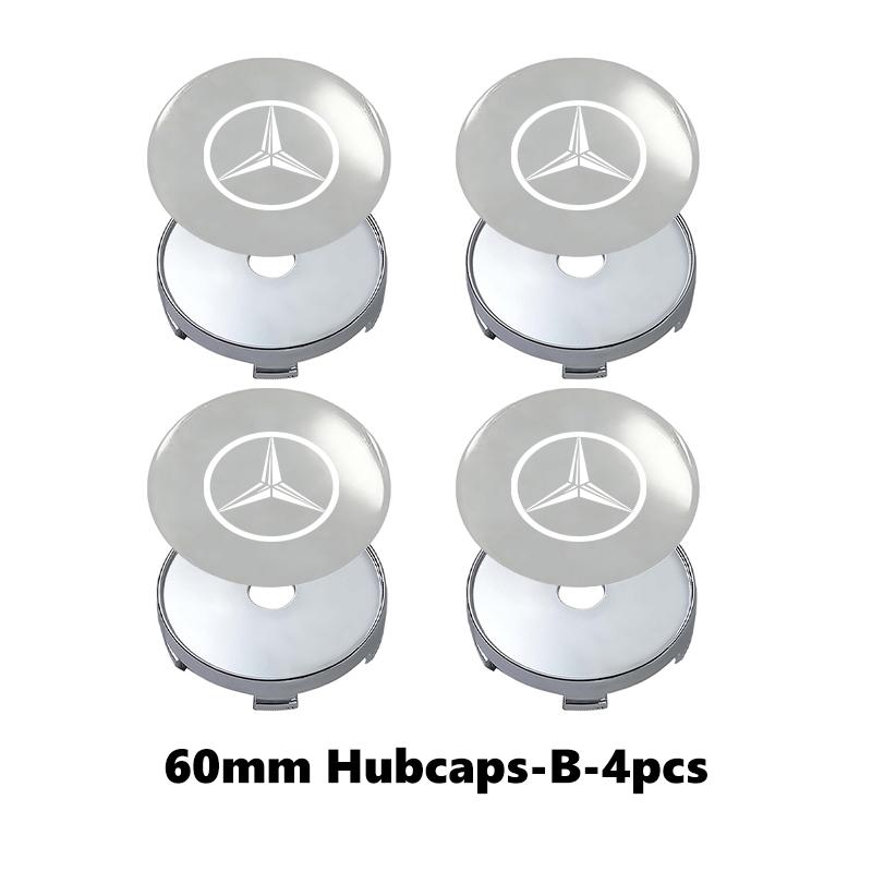 For Benz Wheel Center Sticker Emblem Rim Caps Hub Cover Logo Badge Decal AMG Exclusive A C E R V Class CLA CLS C180 C200 W204