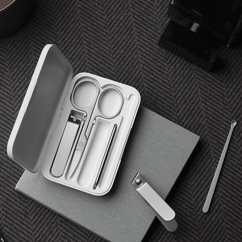 5-в-1 Xiaomi Mijia Набор кусачек для ногтей из нержавеющей стали Триммер Уход за педикюром Кусачки Чистка ушей Пилочка для ногтей Профессиональные инструменты для красоты