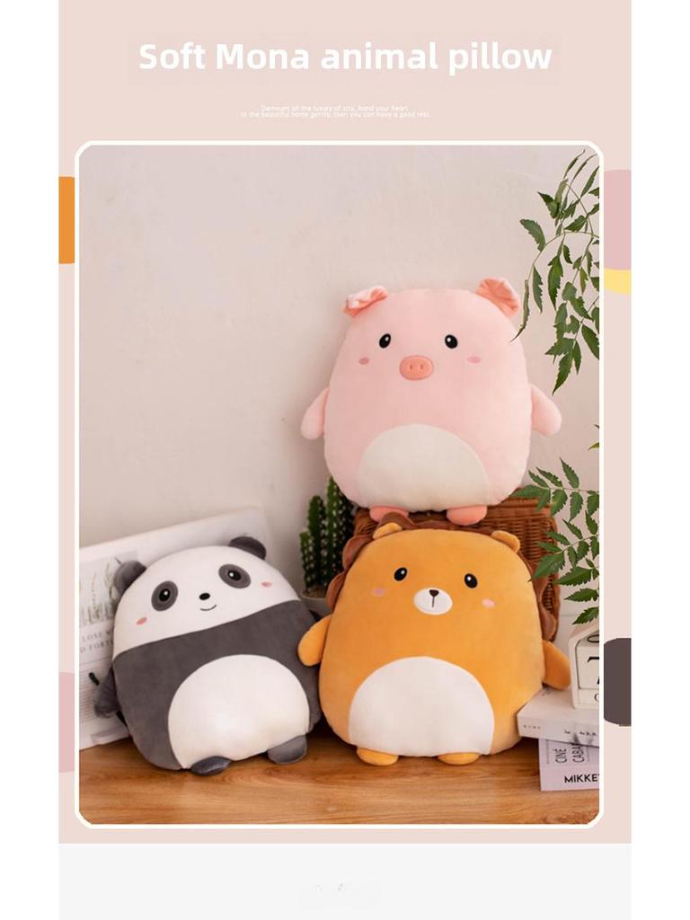 Мультяшная плюшевая кукла-подушка Ins: Подушка с изображением динозавра и льва и одеялом