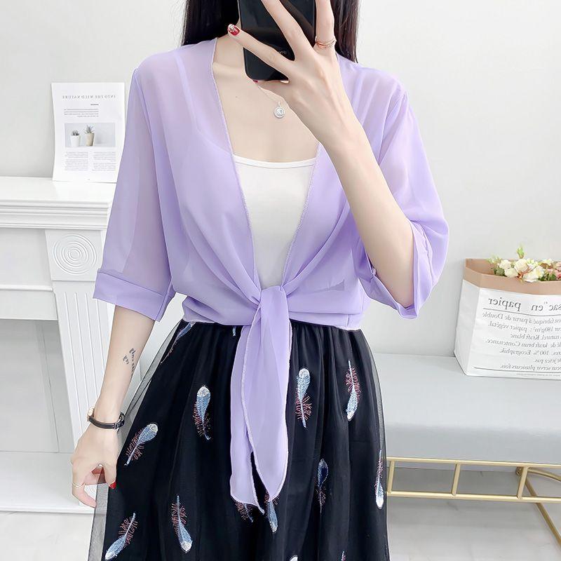 Short Jacket Plus Size Women's Lace Sun Protection Clothing Women's Thin Summer Cardigan Shawl Outer Outfit