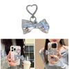 Elegant Bows-Tie Keychain Bowknot Charm Butterfly Knot Keyring Detachable Phone Lanyard Ornament for Fashionable Women