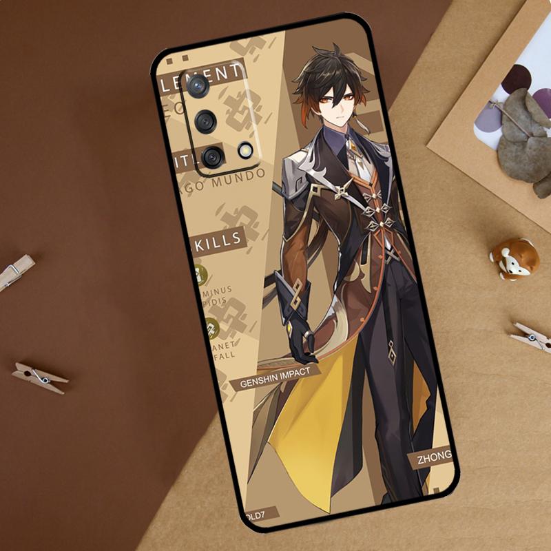 Zhongli Genshin Impact For Oppo A18 A38 A58 A78 A98 A40 A60 A80 A74 A94 A54 A16 A76 A96 A15 A57S A17 A77 Phone Case