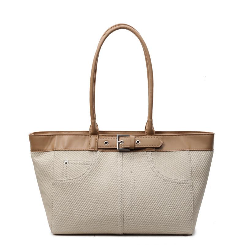 Contemporary Women Large Capacity Bag Internal Zipper Pocket Adjustable Straps