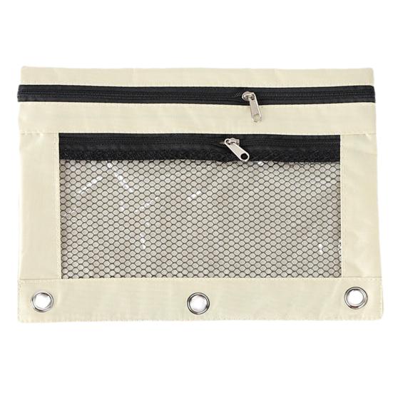 Сумка-карандаш большой емкости с сетчатыми окнами на молнии, сумка для хранения канцелярских принадлежностей, сумка для карандашей для дома, школы