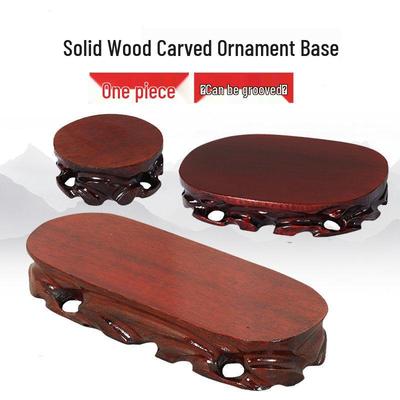 Поднятое сиденье-постамент в виде цветка лотоса для статуи Будды с подставкой для фигурок Пиксиу из цельного дерева и нефрита