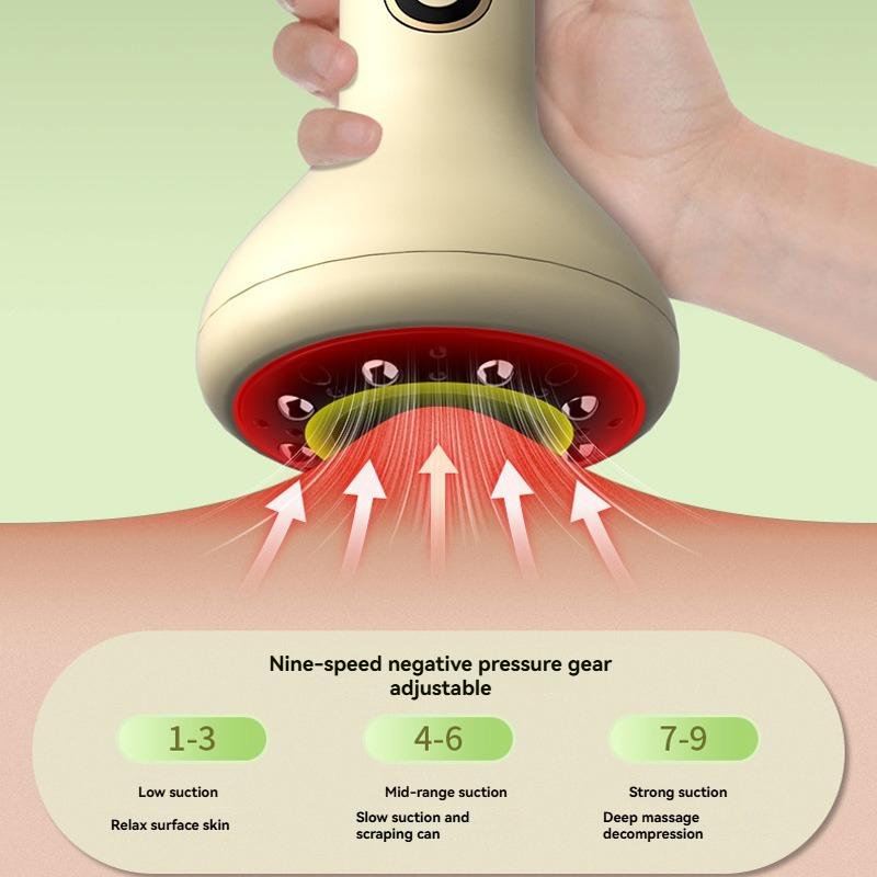 Перезаряжаемый горячий компресс для живота, массажер, горячий компресс с отрицательным давлением, скребок для меридианов, банки, портативный массажер для рук и ног