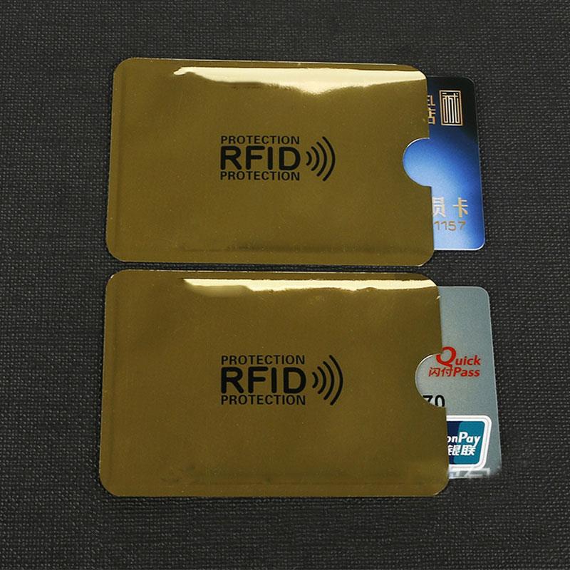 Защита от кражи для RFID-защиты для кредитных карт, блокирующий чехол для держателя карты, защитный чехол для банковской карты