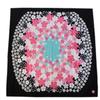 Maeda Senko Flower Cloth Cherry Blossom Black In 105cm X Cotton [cca123] Furoshiki, Three-Width, Pattern, (Made Japan), 105cm, 100% [Kimono Weather]