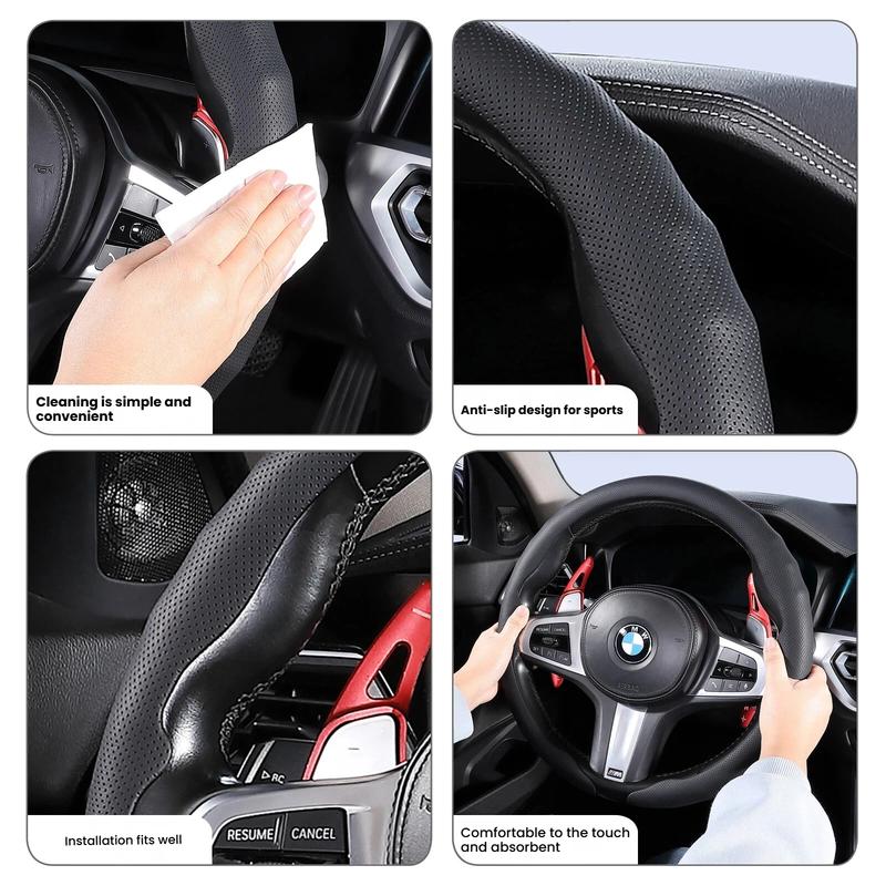 Car Steering Wheel Cover, Four-Season Ultra-Thin 2026 New Style, Summer Nappa Anti-Slip Sweat-Absorbent, Clip-On Universal Prote