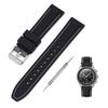 Jumpsunfun 20мм Ремешок для часов для Swatch x OMEGA Speedmaster Силиконовый ремешок для часов с быстросъемным механизмом Замена Черные и серые полосы MoonSwatch, Инструмент,