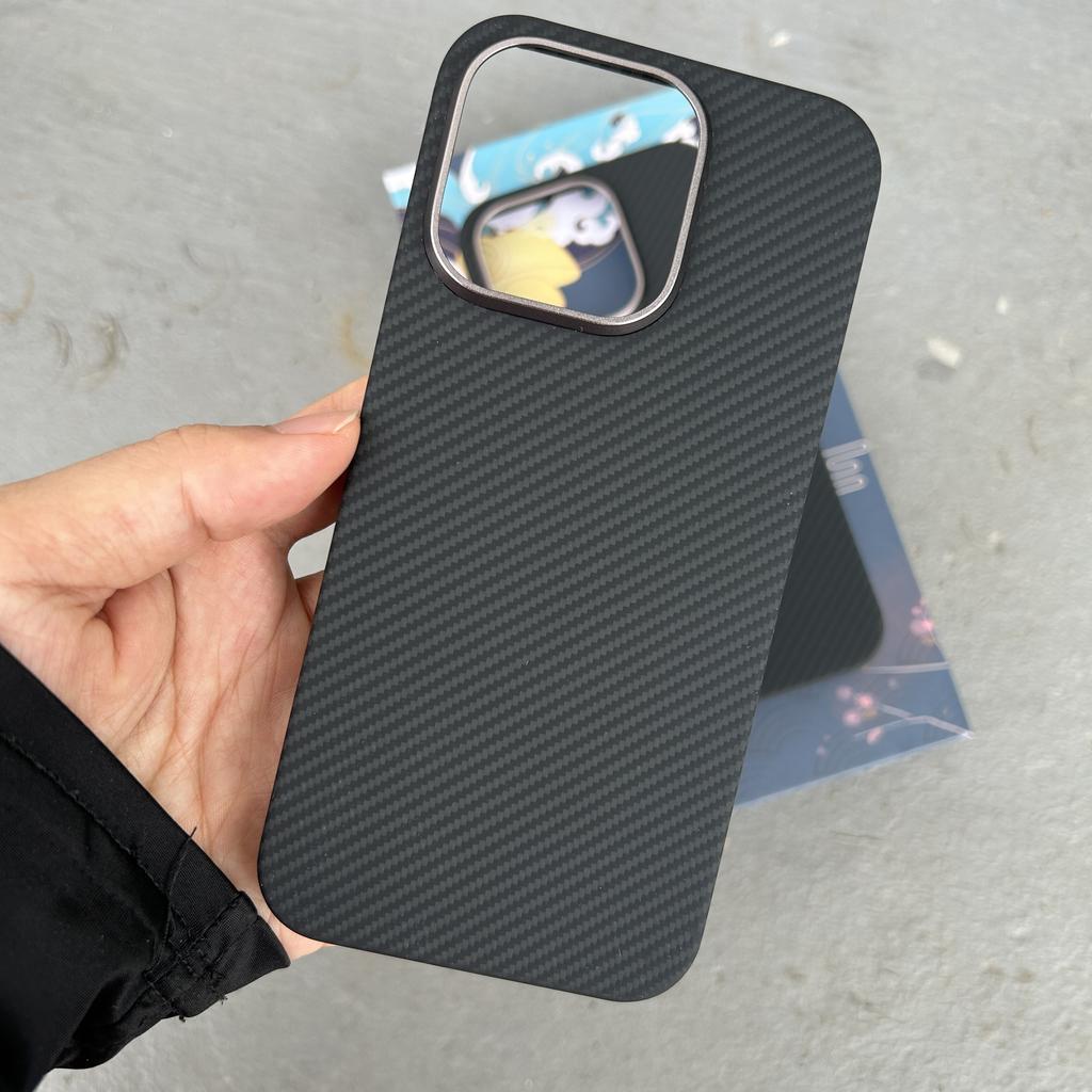 Для iPhone 16 151 6 Pro Max Чехол 14 15 Plus Ультра-роскошный Магсейф Магнитная Беспроводная Зарядка Углеродное Волокно Тонкий Арамидное Волокно Чехол