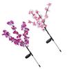 2Pcs/Set Solar Power LED Artificial Orchid Tree Lights for Garden Courtyard Lawn Decoration