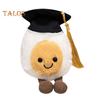 Graduation Egg Plush Doll Stuffed Toy with Bachelor's Hat Fun Food Pillow Cute And Quirky Plush Doll Gift for Graduates