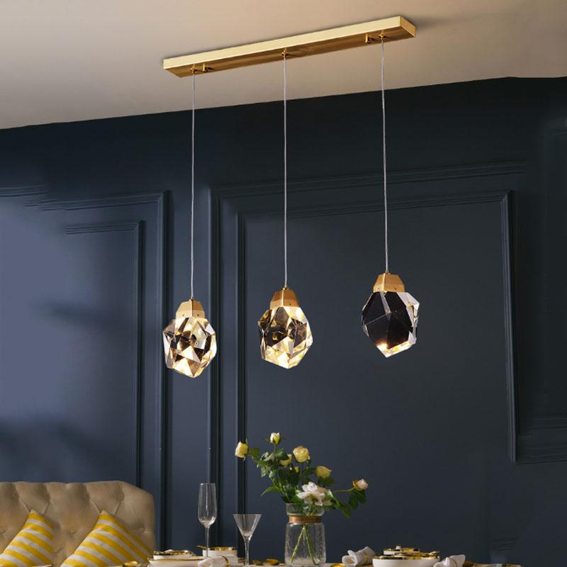 Легкая роскошная хрустальная люстра, современное украшение для дома, внутреннее освещение, гостиная, спальня, светодиодная люстра-ветвь, потолочная