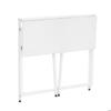 Bureau d'ordinateur pliable - SPRINGOS - 80 cm - Blanc - Design minimaliste - Structure en métal